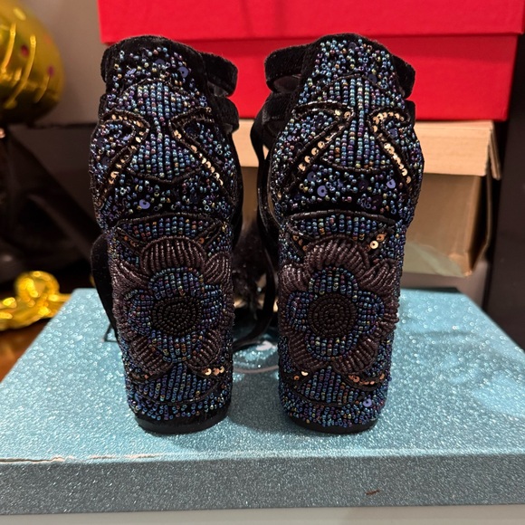 Betsey Johnson Embellished Statement Heels - Picture 4 of 5